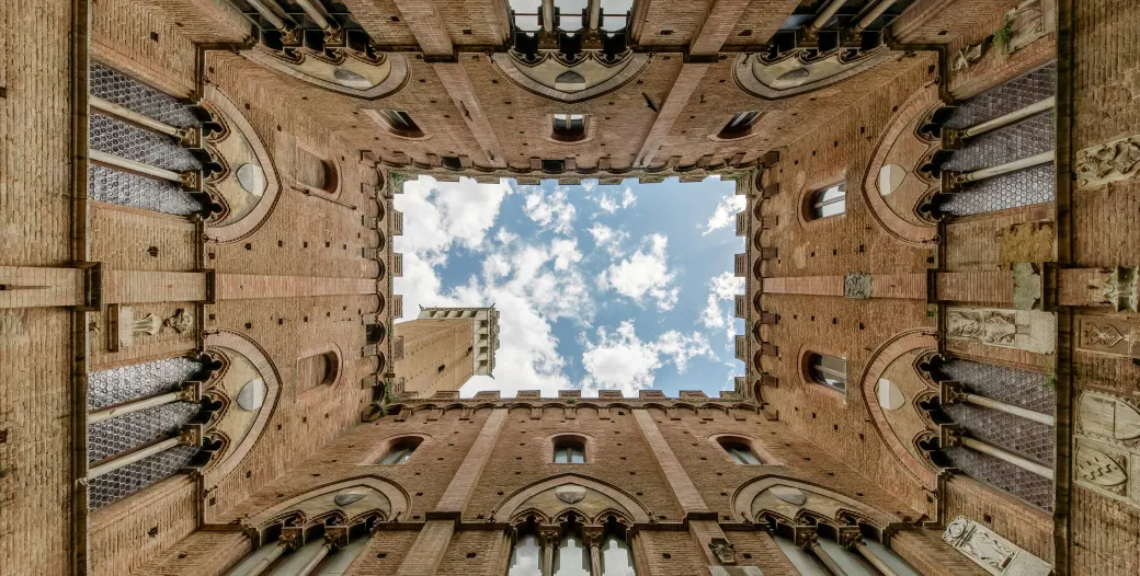 "Inner courtyard in Italy"